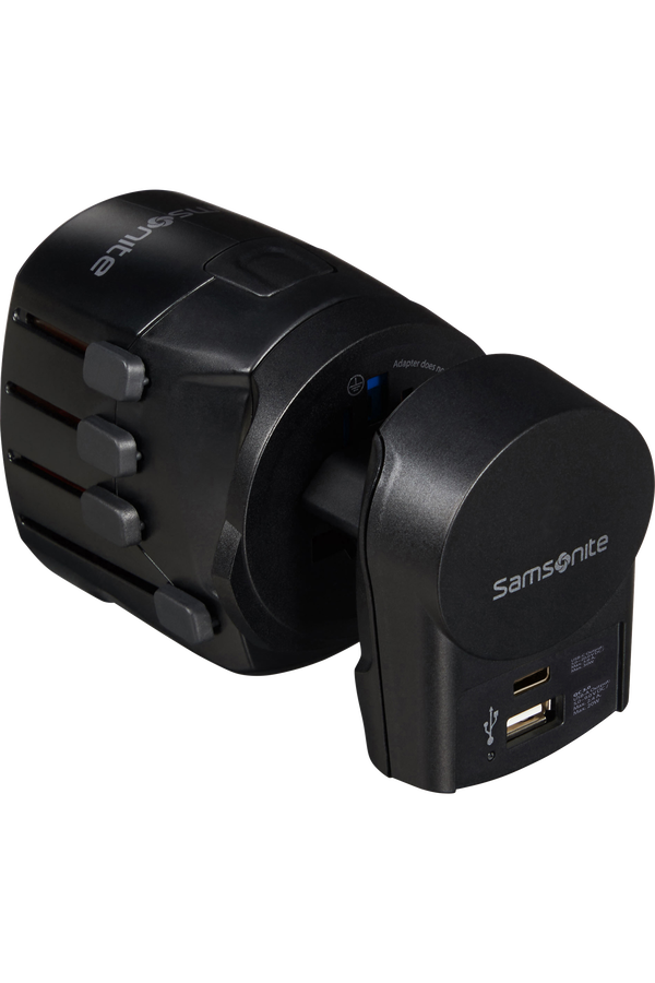 Ta Revolution World Adaptor Pro 3-polig + USB &ndash; Reiseadapter
