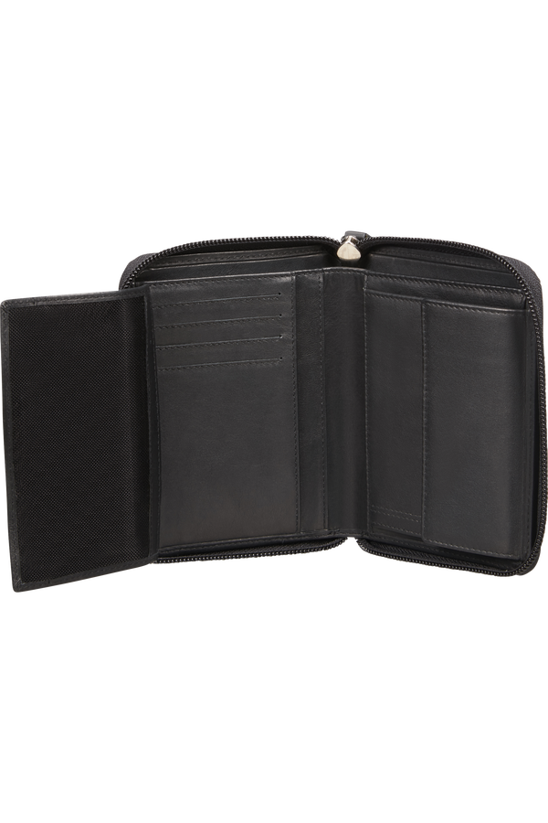 Samsonite Attack 2 Slg 323 - W ZIP AR+8CC+HFL+C  Svart Samsonite Attack 2 Slg 323 - W ZIP AR+8CC+HFL+C  Svart