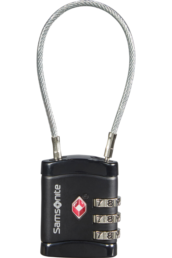 Samsonite Global Ta Cablelock 3 dial TSA Svart