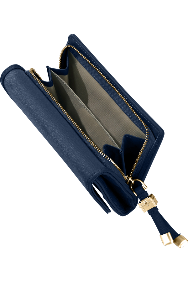 Samsonite Karissa Slg Wallet 12CC+ZIP EXT M  M&oslash;rk marine