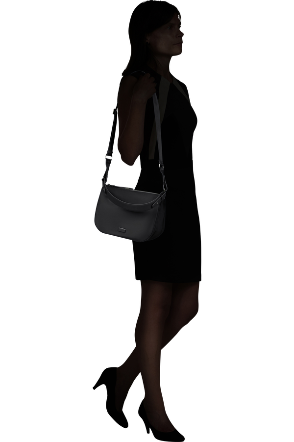 Samsonite Be-Her Hobo Bag Round 3 Compartments  Svart