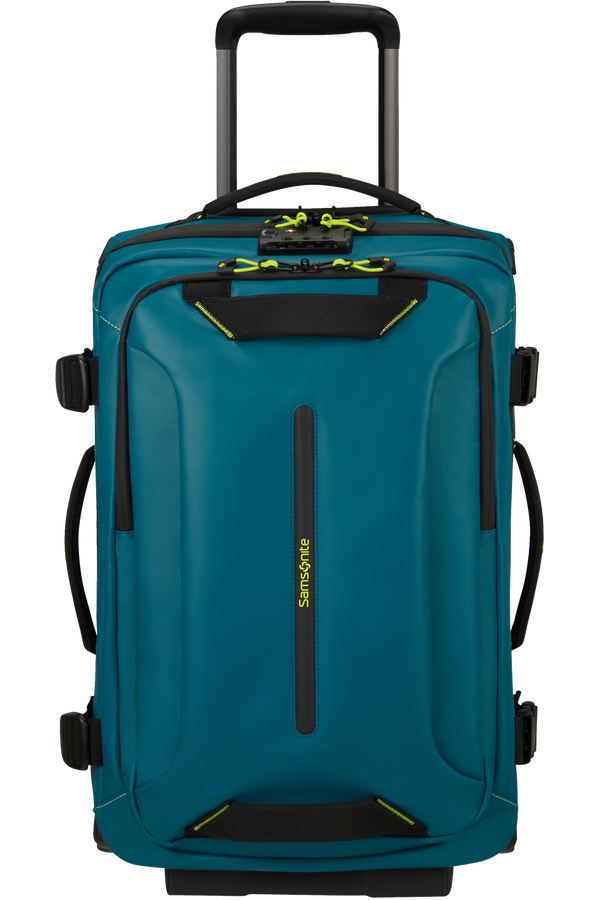 Samsonite Ecodiver Duffle with wheels 55/20 L 35CM DF  Petrol Blue/Lime
