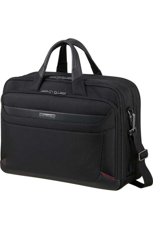 Samsonite Pro-Dlx 6 Bailhandle Expandable 17.3'  Svart