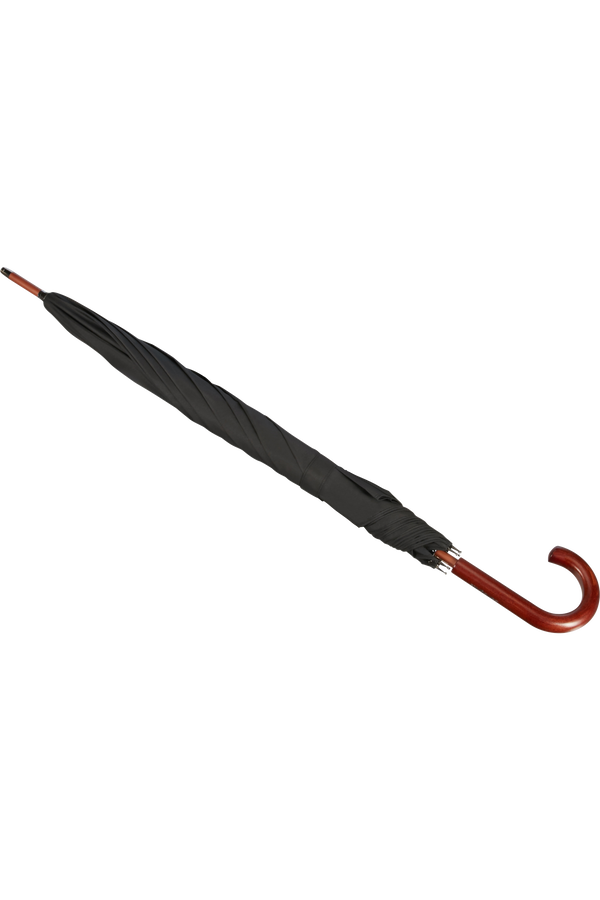 Samsonite Wood Classic S Stick Man Auto Open  Svart