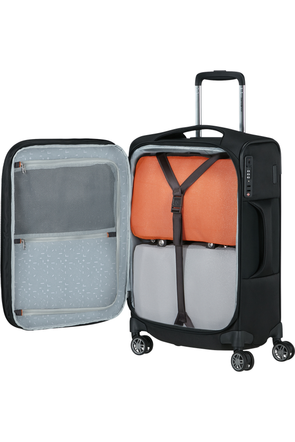 Samsonite Re-Lite Spinner Expandable Lenght 35cm 55cm  Svart Samsonite Re-Lite Spinner Expandable Lenght 35cm 55cm  Svart