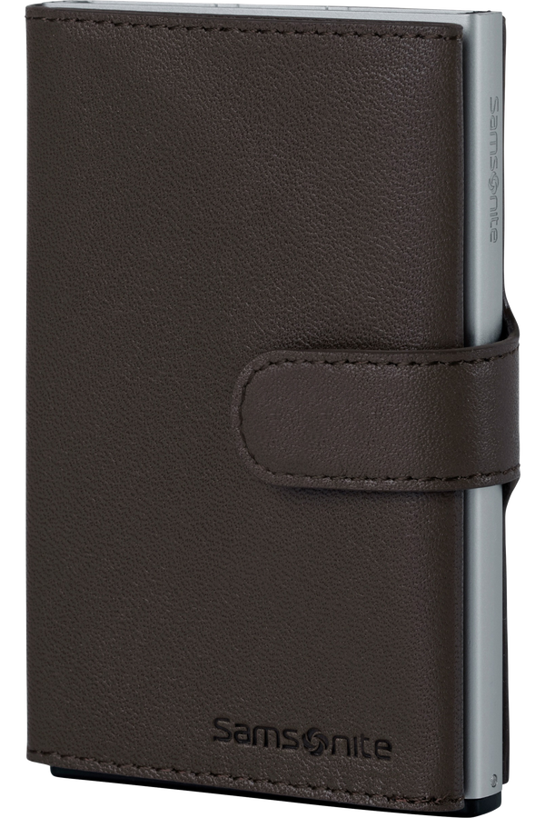 Samsonite Alu Fit 202 - Slide-up Wallet  Mørkebrun