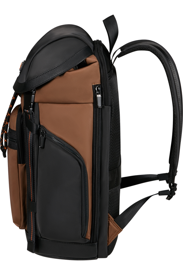Samsonite Relyon Backpack M 15.6'' with flap  Toffee/Apricot