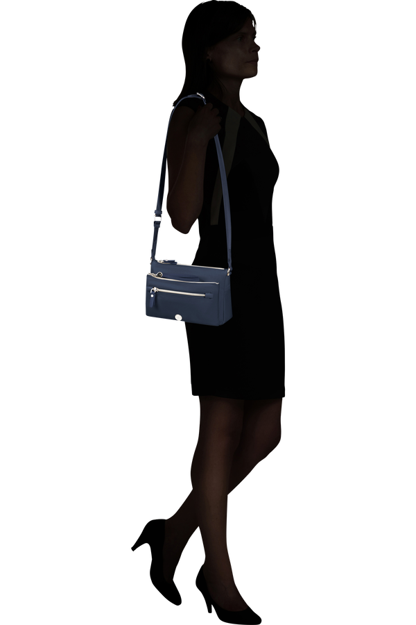 Samsonite Karissa Evo Shoulder Bag + Pouch  Blue Nights Samsonite Karissa Evo Shoulder Bag + Pouch  Blue Nights