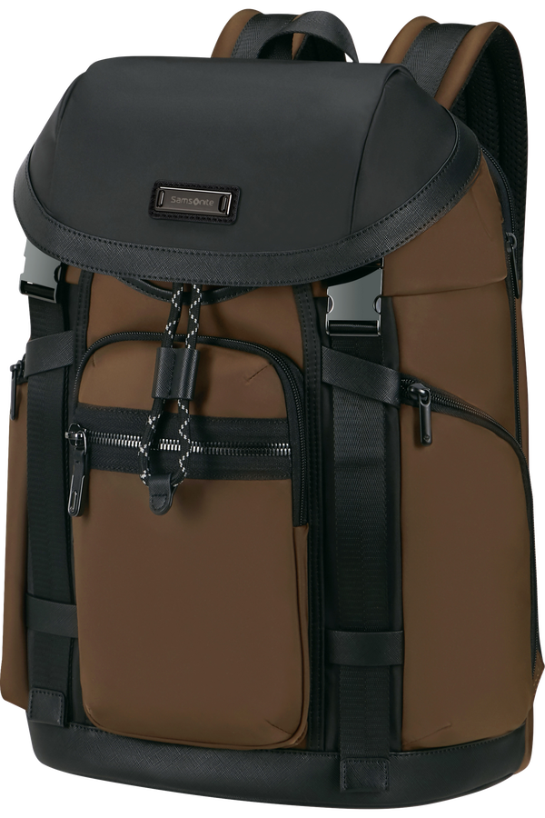 Samsonite Relyon Backpack M 15.6'' with flap  Brun