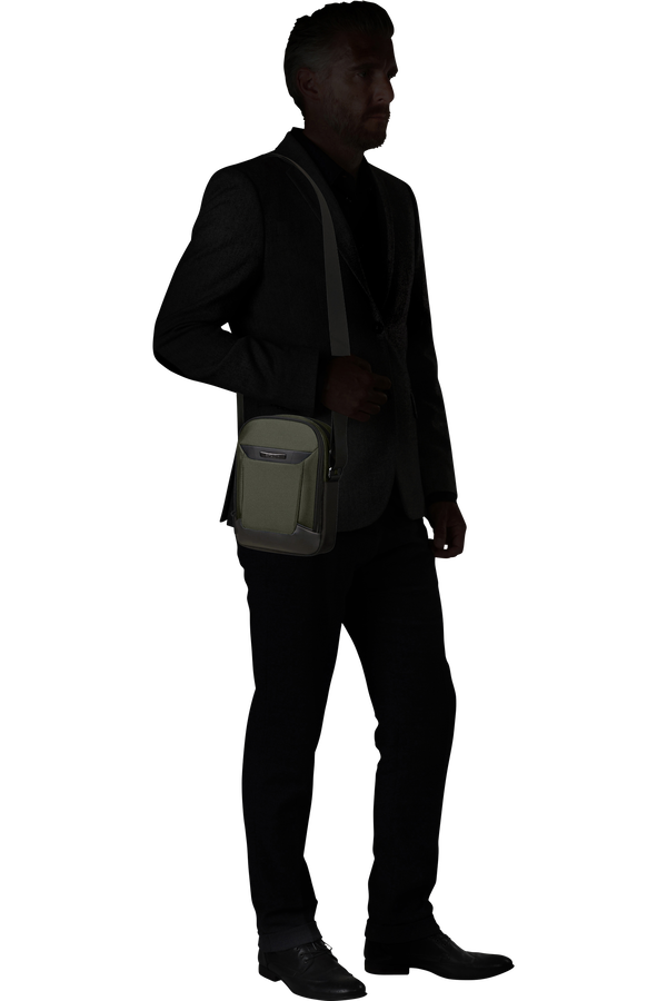 Samsonite Pro-Dlx 6 Crossbody Bag M  Gr&oslash;nn