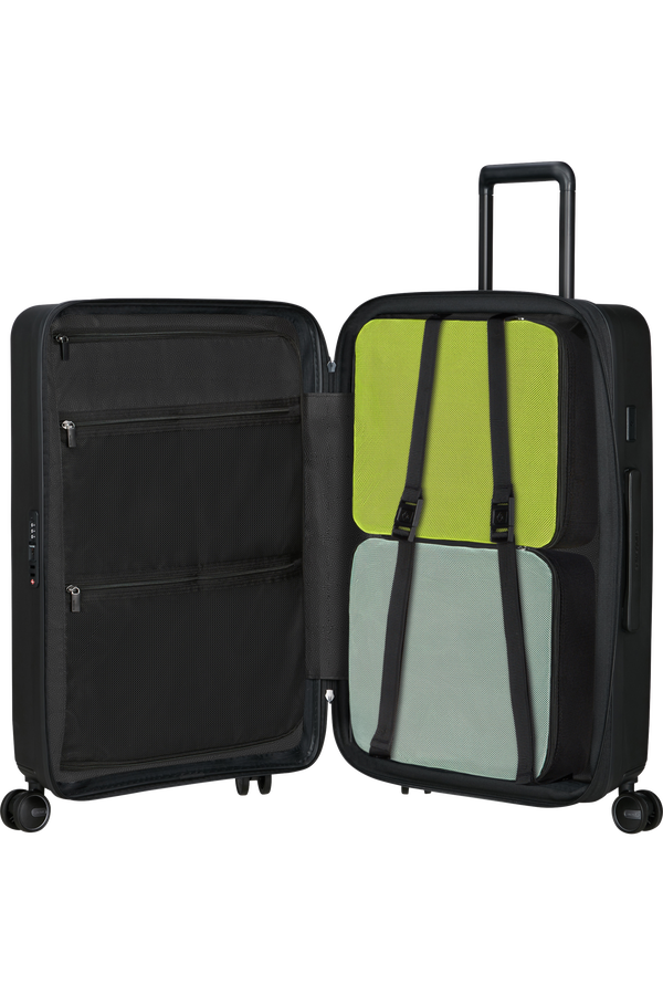 Samsonite Restackd Spinner Expandable 68cm  Svart