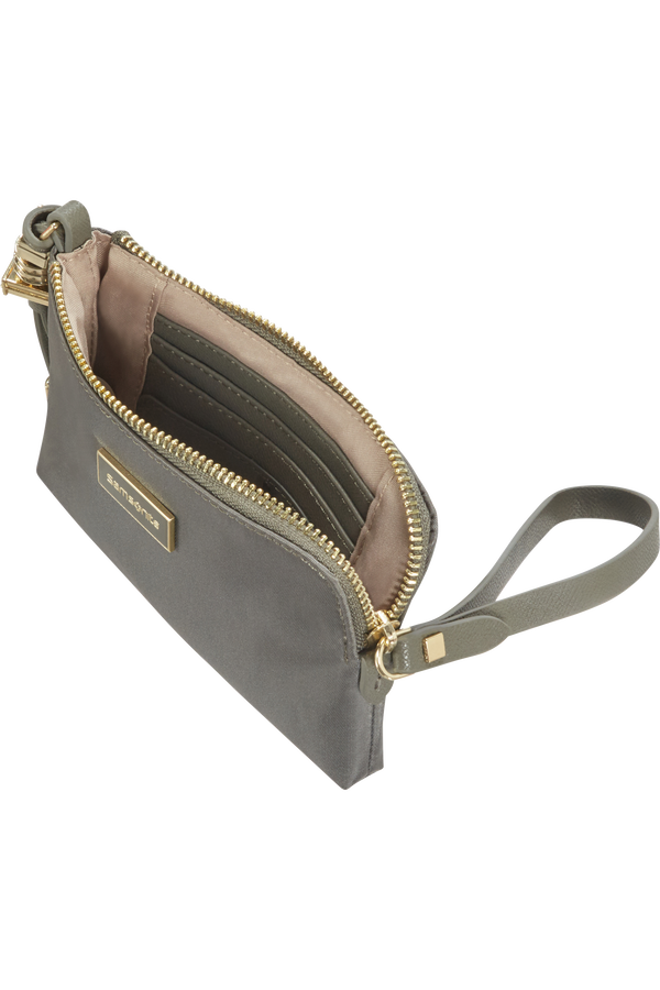 Samsonite Karissa Slg Flat Pouch 3CC  Gunmetal Green
