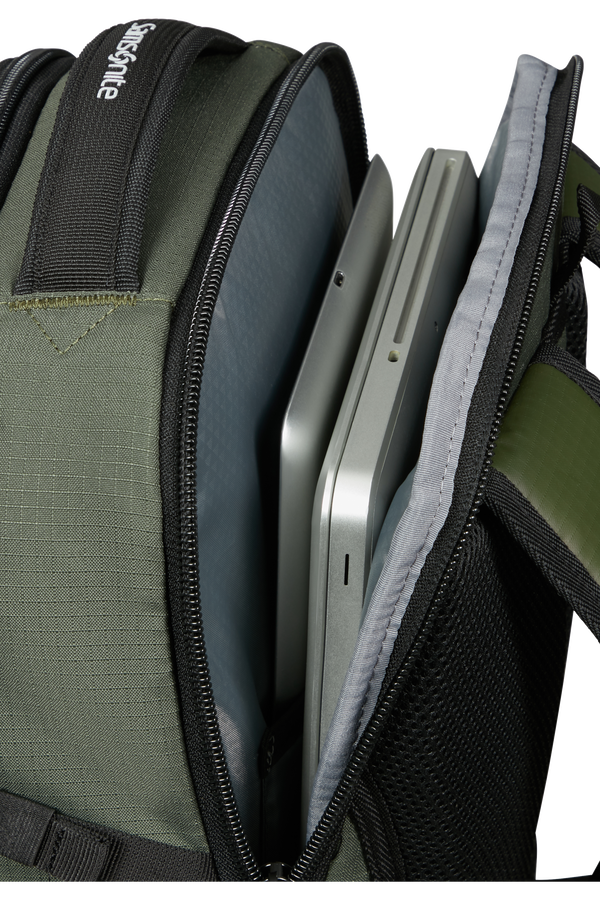 Samsonite Roadseeker Laptop Backpack M  M&oslash;rk oliven