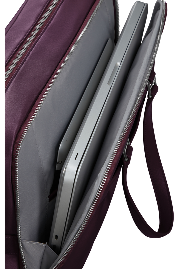 Samsonite Karissa Evo Bailhandle 15.6' 2 Comp  Burgunder Samsonite Karissa Evo Bailhandle 15.6' 2 Comp  Burgunder