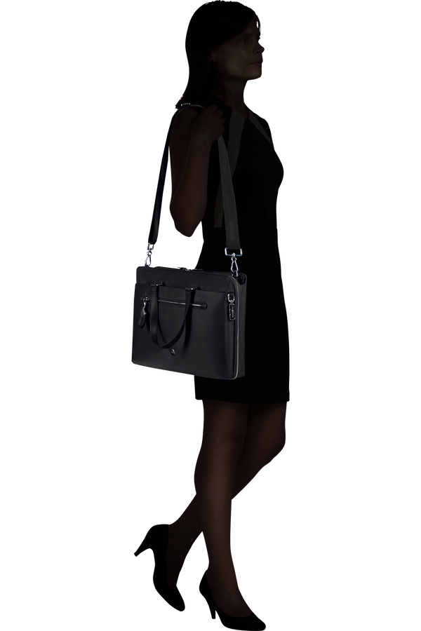 Samsonite Karissa Evo Slim Bailhandle 15.6'  Svart