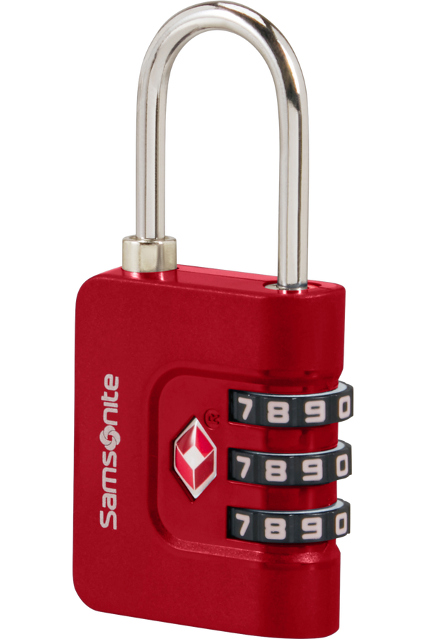 Samsonite Ta Revolution Combilock 3 dial TSA  Rød