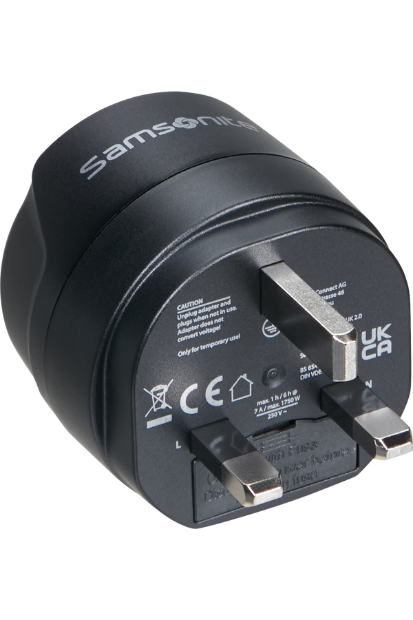 Samsonite Travel Accessories Europe to uk Adaptor Svart Samsonite Travel Accessories Europe to uk Adaptor Svart